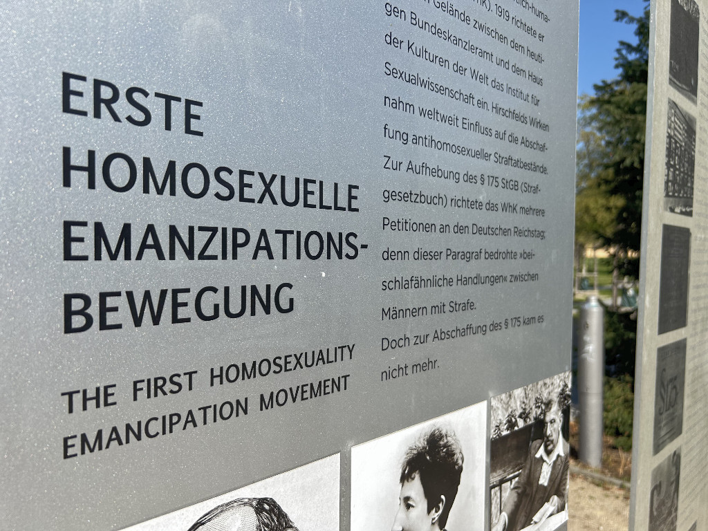 The Memorial to the First Homosexual Emancipation Movement, Berlin