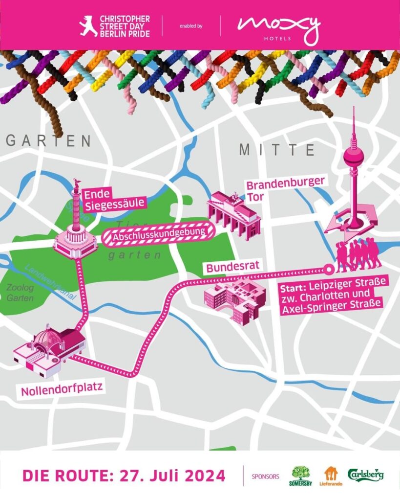 CSD Berlin 2024 Route