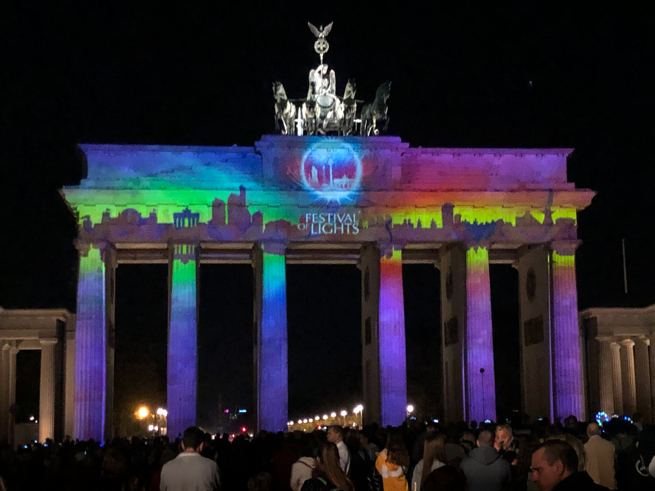 Brandenburger Tor during Festival of Lights