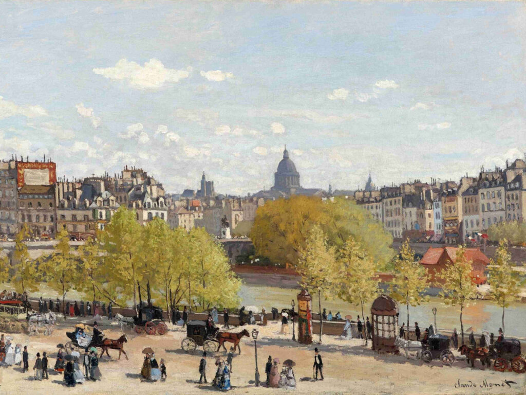 "Quai du Louvre" by Claude Monet.