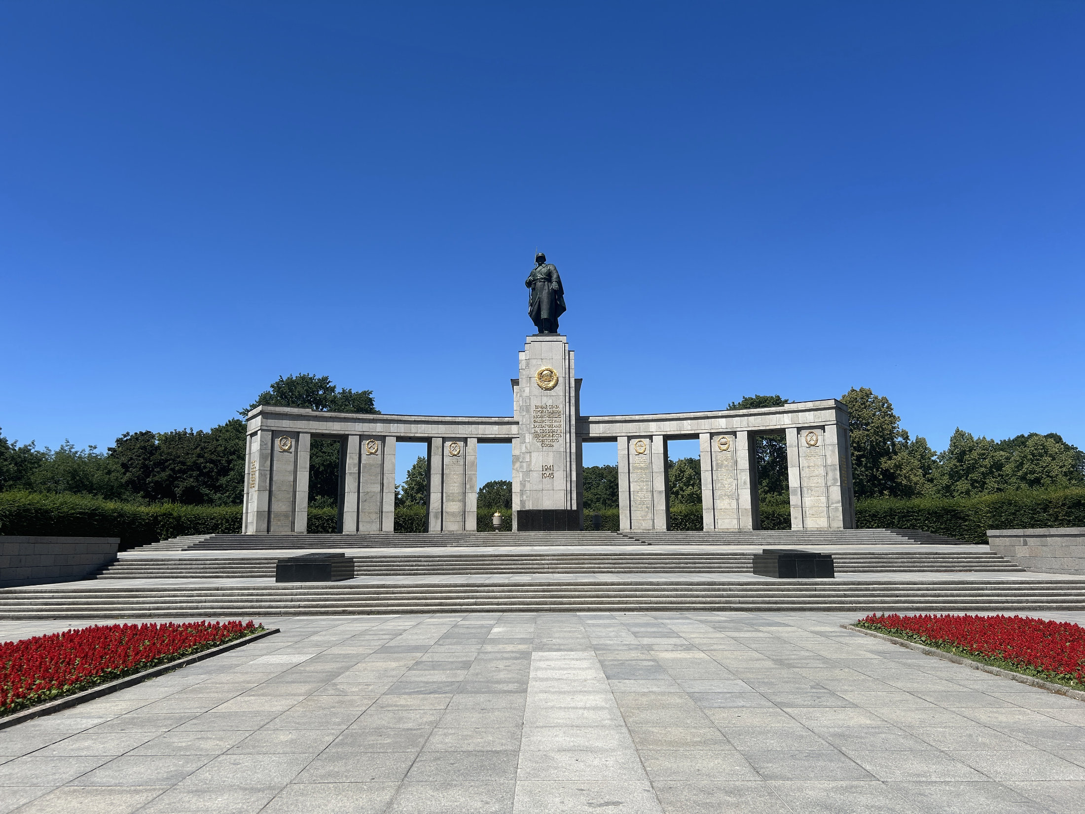 The Soviet War Memorial in Tiergarten, Berlin.