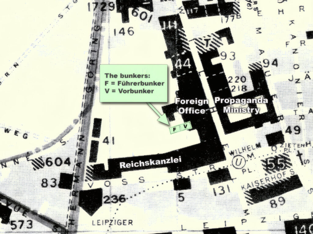 希特勒地堡的插图。