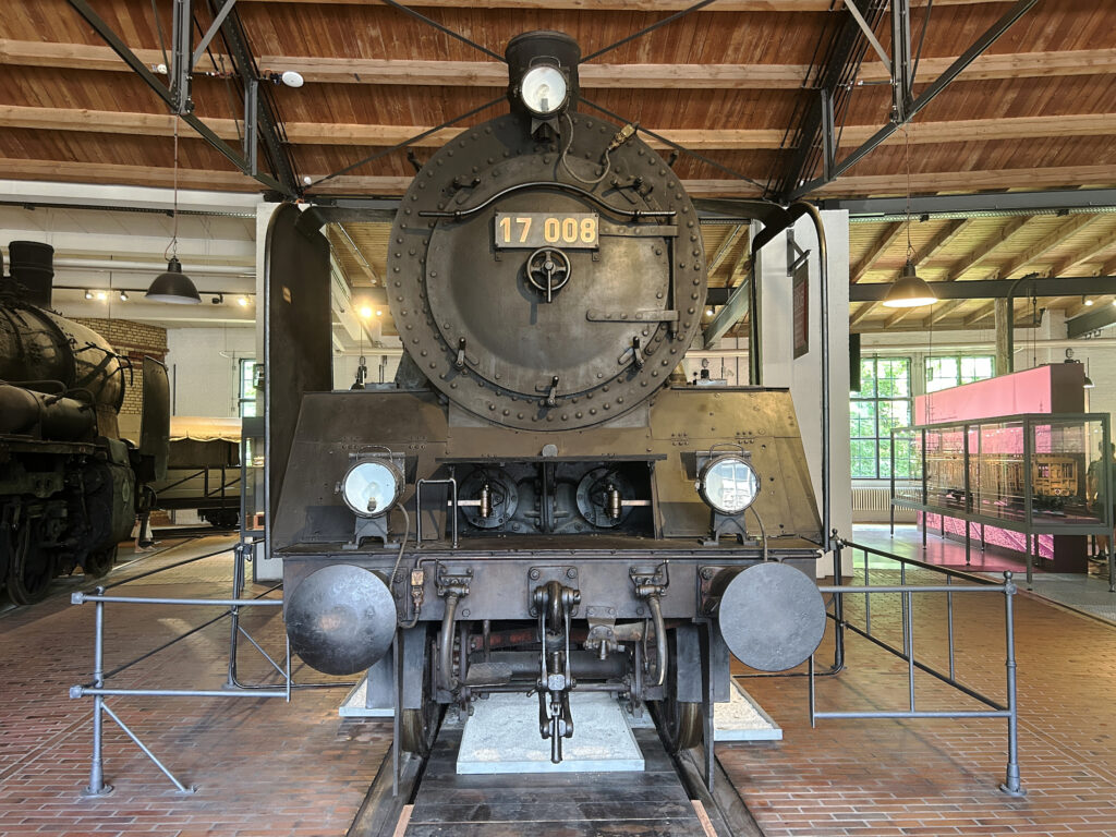 One of the many steam locomotives at Technikmuseum, Berlin.