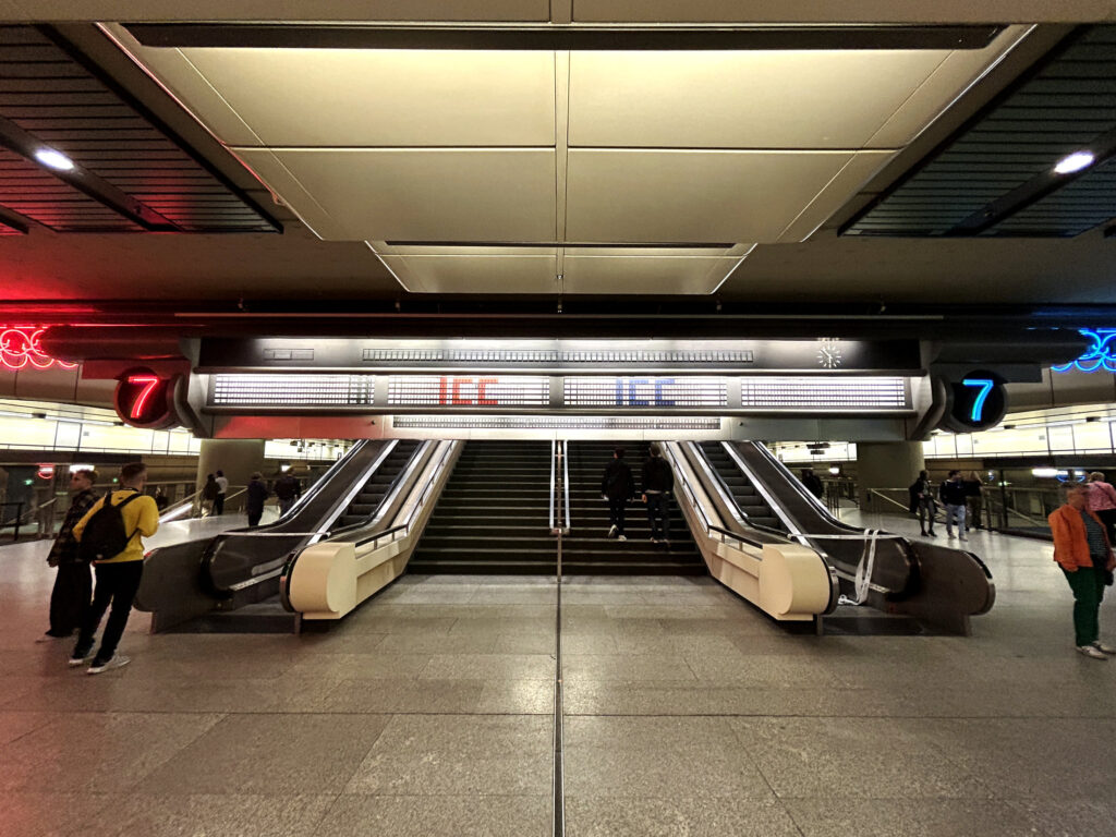 The main escalator at ICC Berlin.