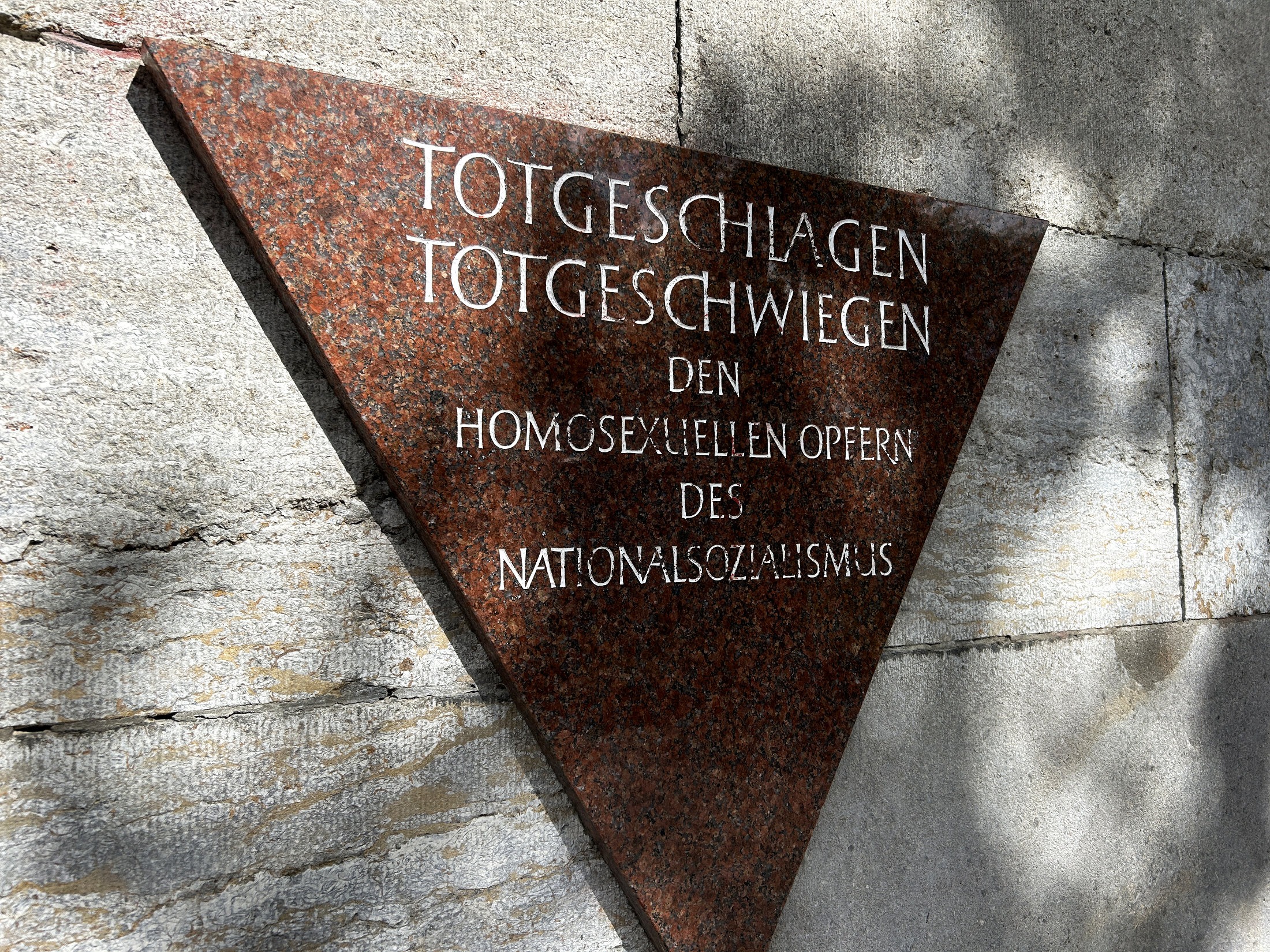 The Pink Triangle Memorial at Nollendorfplatz