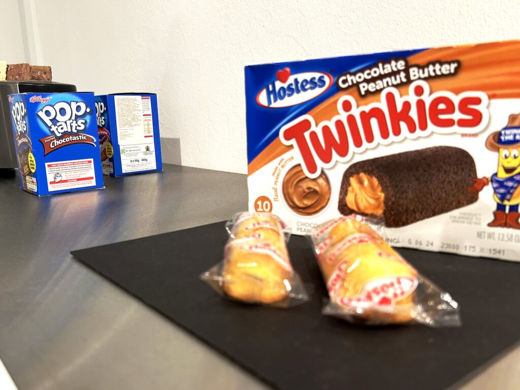 Poptarts and Twinkies at the Disgusting Food Museum.