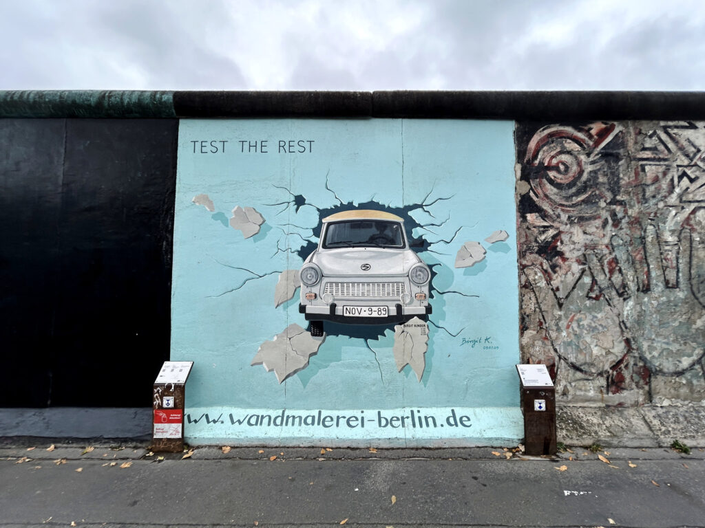 East Side Gallery in Berlin.