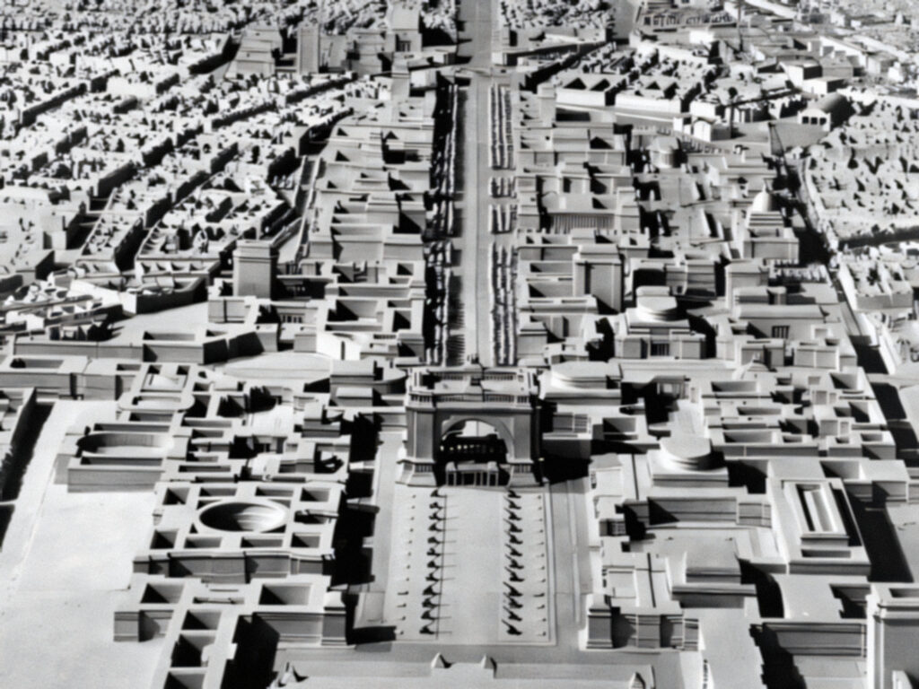 The triumphal arch in the city of Germania.