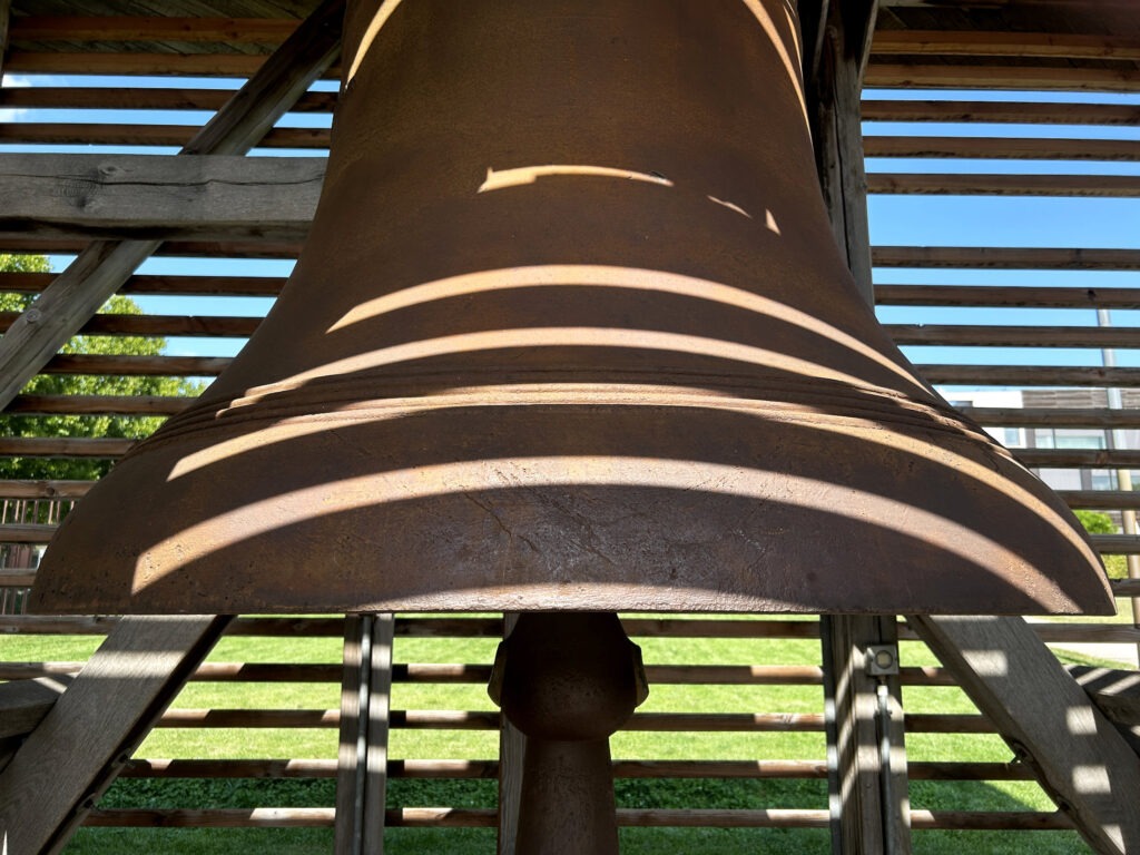 One of the church bells from the Church of Reconciliation.