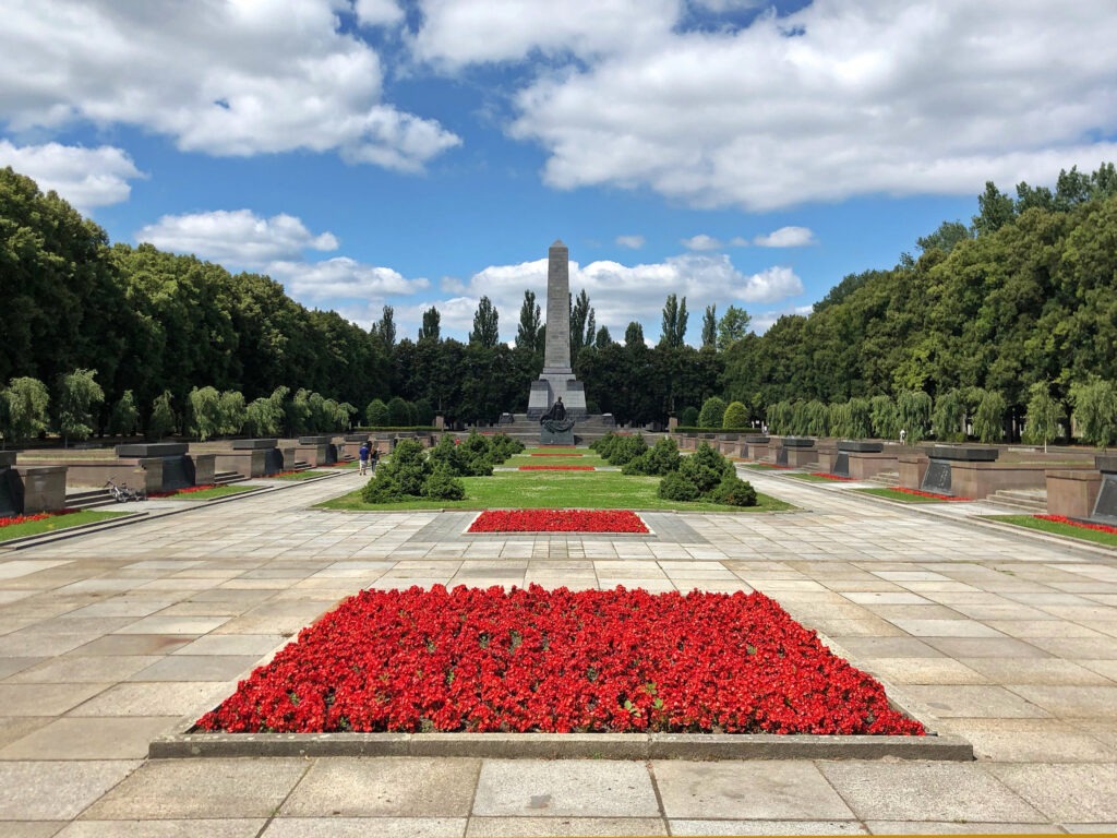 The Soviet war memorial in Schönholzer Heide.
