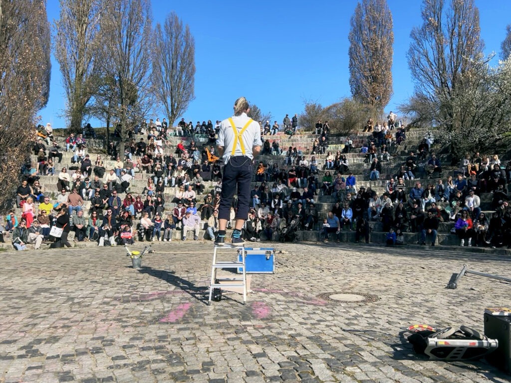 Mauerpark内的圆形剧场。