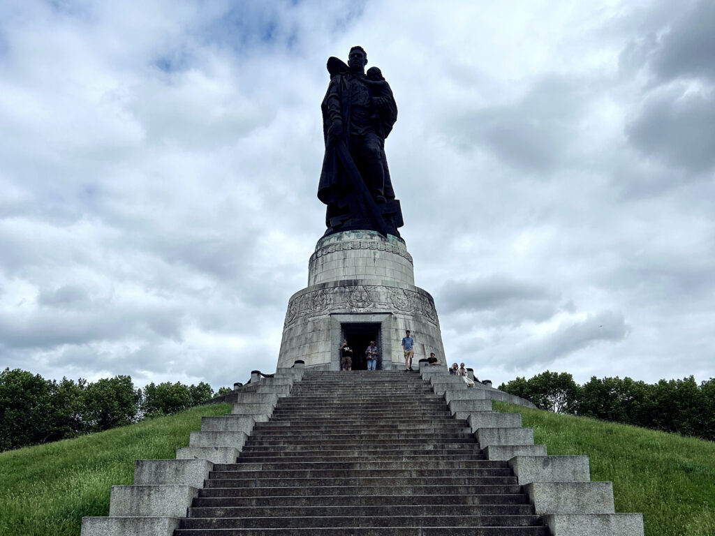 The colossus at the Soviet war memorial in Treptower Park.