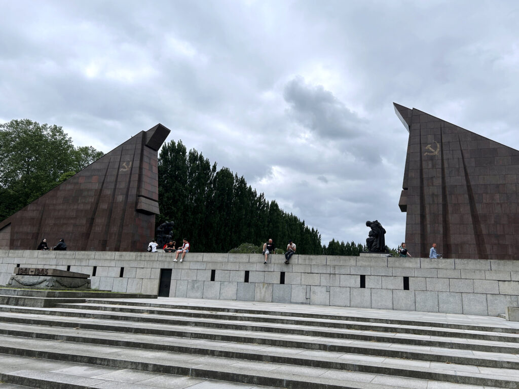 The mighty entrance to the Soviet war memorial.