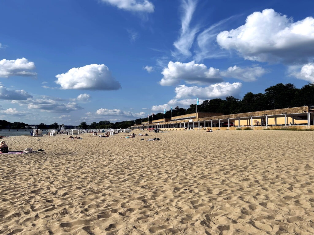 The beach area at Wannsee.